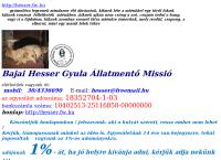 Bajai Hesser Gyula Állatmentő Missió honlapja