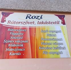 Rozi Bútorszövet Szaküzlet