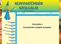 Konyhatündér Szolgálat honlapja