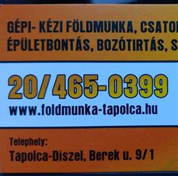 Földmunka Tapolca
