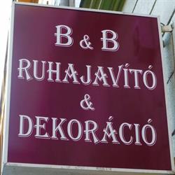 B&B Ruhajavító Szalon.