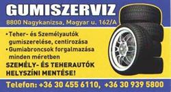 Gumiszerviz Nagykanizsa
