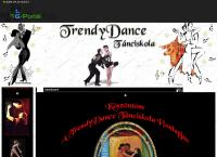 TrendyDance Tánciskola honlapja