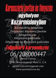 Karosszéria javítás, Autófényezés, Gépjármű Kárrendezés - Petrol Circus - Kozármisleny/ Pécs