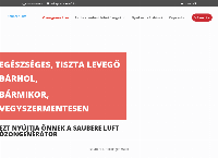 Saubere Luft Ózongenerátor Webshop honlapja