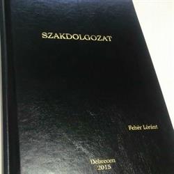 5 percen belül Szakdolgozat, Diploma kötés