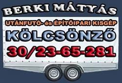 Berki Mátyás Utánfutó és- Építőipari Kisgépkölcsönző