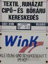 WINK cipő és ruházat