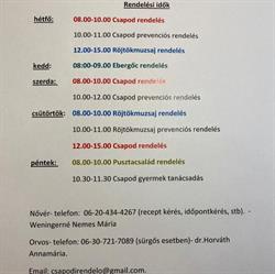 Orvosi Rendelő Csapod