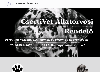 CsertiVet Állatorvosi Rendelő honlapja