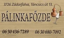 Pálinkafőzde Zádorfalva