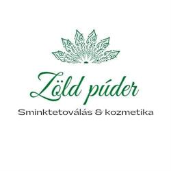 Zöld púder sminktetoválás és kozmetika