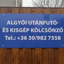 Algyői utánfutó és kisgép kölcsönző