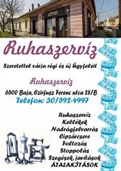 Ruhaszervíz - Kellékek