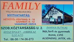 Family Vegyeskereskedés