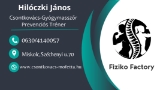 Csontkovács névjegykártya