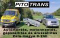 Autómentés motormentés gépszállítás és áruszállítás 0-24h