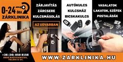 Zárklinika 0-24 Zárjavítás Zárcsere Autókulcs és motorkulcs másolás