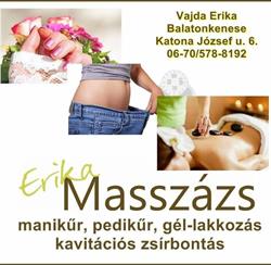 Erika Masszázs Balatonkenese