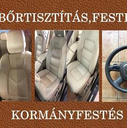 Bőrtisztítás,bőrfestés,kormányfestés,fényszórópolírozás