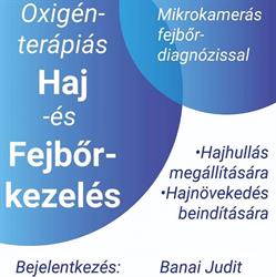 Banai Judit Oxigénterápiás haj-és fejbőrkezelés.