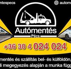 Autómentő SOS Autómentés 0-24h Pécs - Baranya-Tolna-Somogy M6 M60 Autópálya
