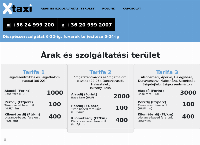 Xtaxi honlapja