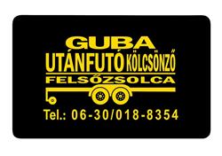 Guba Utánfutó Kölcsönző Felsőzsolca