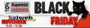 Black Friday - Fekete november az EGYHELYROL.hu- webáruházában - Kuponkód  BF2025