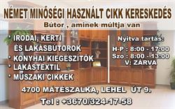 Német minőségi használtcikk kereskedés