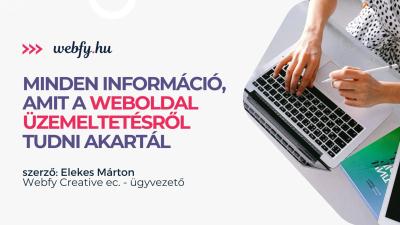 weboldal-üzemeltetés