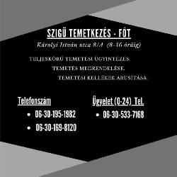 Fót Szigü Temetkezés
