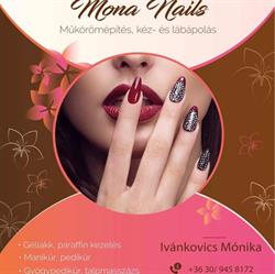 Mona nails mükörömépités kéz- és lábápolás