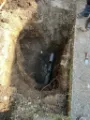 Munkáárok ásás csőtörés miatt