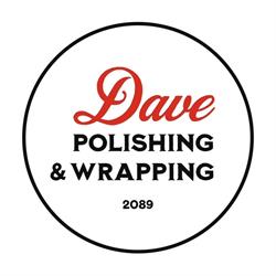 Dave polishing & wrapping