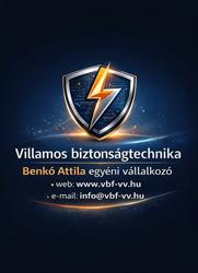 Villamos biztonságtechnika - Benkó Attila EV