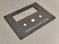Plexi előlap gravírozva
