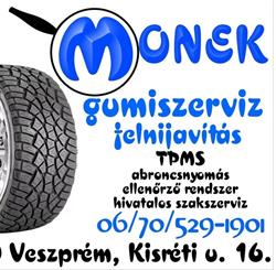 Monek gumiszervíz