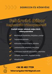 Fehérvári Gábor Regisztrált villanyszerelő EV