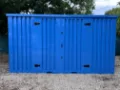 Lapraszerelhető konténer