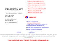 Philotherm Kft. honlapja