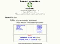 Travex Közlekedés, Automatikai És Kereskedelmi Kft. honlapja