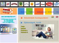 Asix Distribution Kft. honlapja