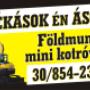 Hékások én ások  földmunka minikotróval