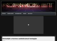 Kormos Autókölcsönző honlapja