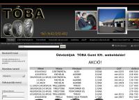 TÓBA GUMI KFT. honlapja