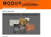 Modus Operandi Kft. honlapja