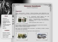 Mementó Temetkezés Pécs honlapja