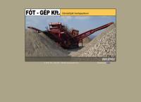 FÓT-GÉP KFT. honlapja