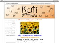 Kati Gyermekruha Magánvállalkozás honlapja